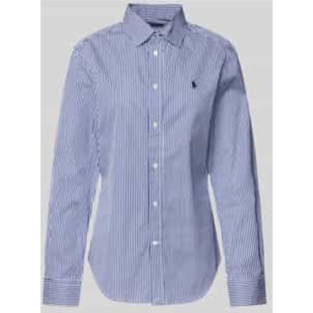 Regular fit overhemdblouse met logostitching