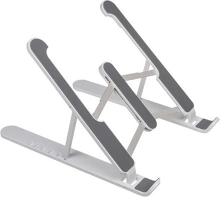 Laptop of tablet standaard 26 cm reis/camping/onderweg model van metaal