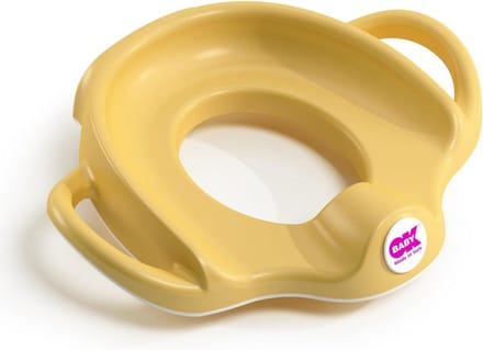 Toiletverkleiner met Antisliprand en Hoge Rugleuning - Geel