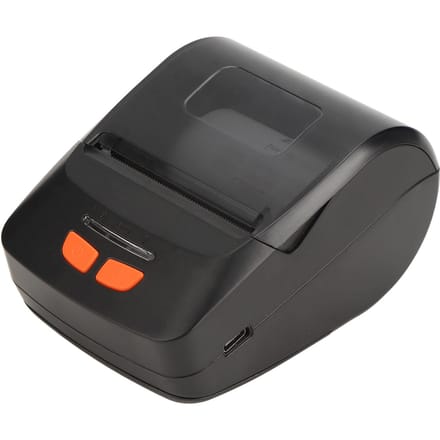 Thermische Printer Draadloos Draagbaar TYPE C Interface Zichtbaar Venster Snel Printen Kaartjesprinter voor EU Plug zwart