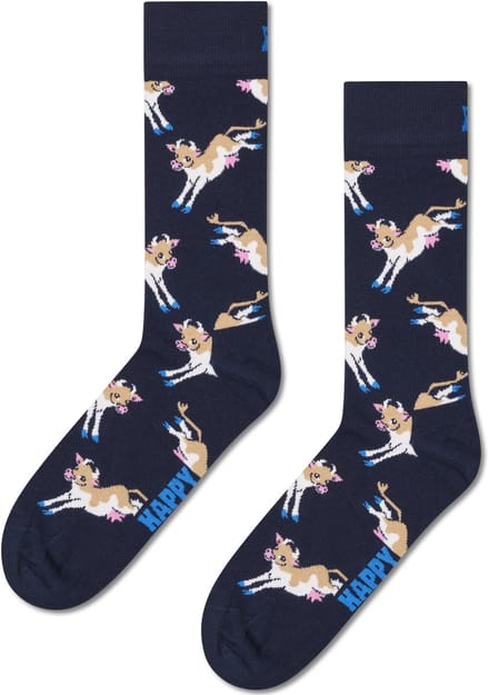 Happy Socks Cow Sock - unisex sokken - navy - Unisex - Maat: 41 - 46