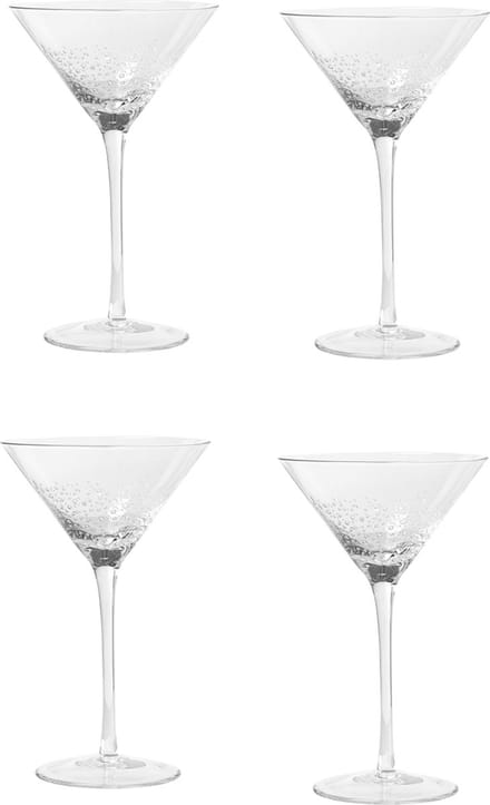 Broste Copenhagen Bubble serie set van 4 Martini glazen - mond geblazen 20 CL