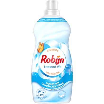 Robijn Klein & Krachtig Wasmiddel Stralend Wit 39 Wasbeurten 1,19 liter