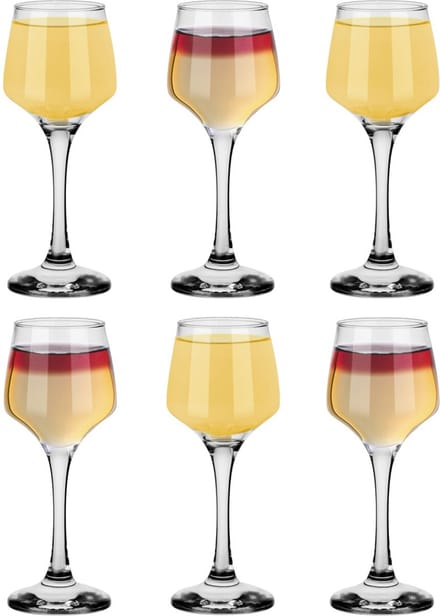 Glasmark Shotglaasjes - 75 ml - 12x stuks - borrelglazen Likeur/wodka - transparant glas - shotjes