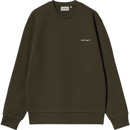 Carhartt Wip Script Embroidery Sweatshirt Groen