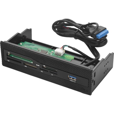 PC Interne Kaartlezer USB 3.0 Poort M2 SD MS XD CF TF Kaart Dashboard Voorpaneel black