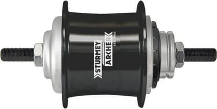 3-speed Sturmey Archer S-RF3 vrijloopnaaf - 36-gaats - Zwart