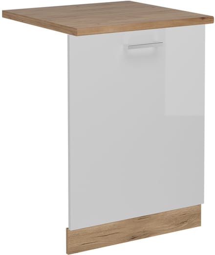 Vicco R-Line Vaatwasserfrontpaneel – 60 cm, WB Eik Wit Hoogglans