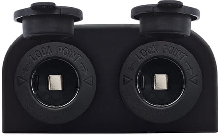 ProRide 12V Sigarettenaansteker 2 Stopcontacten Opbouw - 12/24V - 10A - Complete set - Stopcontact Auto, Boot en Camper