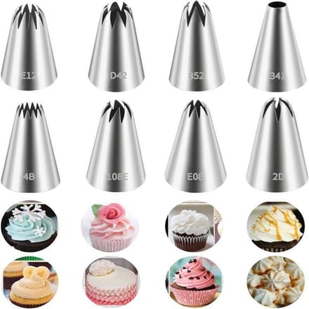 8-delige spuitmondset 8-piece Set