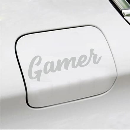 Bumpersticker - Gamer - 6 X 18 - Licht Grijs