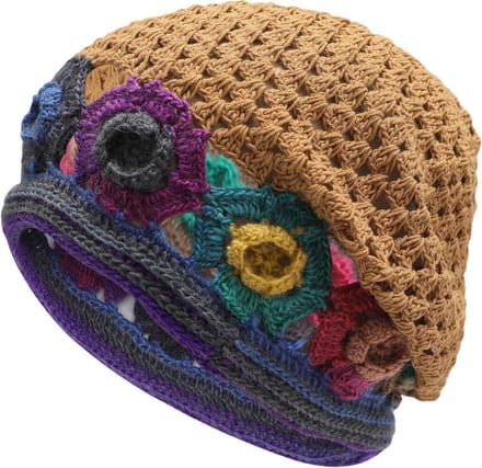 Gehaakte Zomerbeanie voor Dames - Handgemaakte Gebreide Slouch Muts