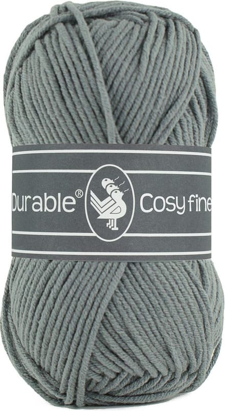 Durable Cosy Fine - acryl en katoen garen - Ash, as grijs 2235 - 5 bollen