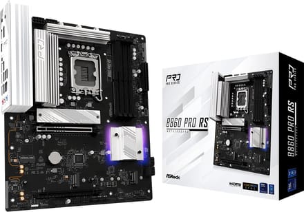 ASRock B860 Pro RS Moederbord - Intel B860 - Intel LGA1851 - DDR5 RAM - ATX