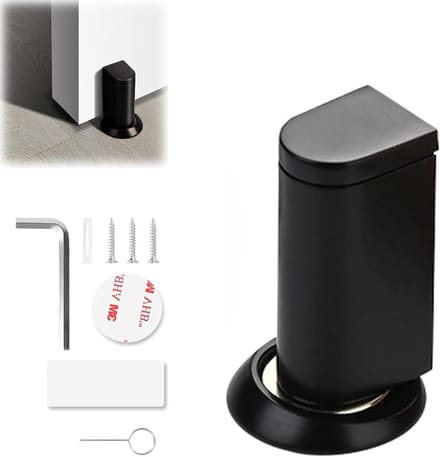 Dailygoods - Magnetische Deurstoppers - Instelbare Metalen Deurstoppers zonder Boren