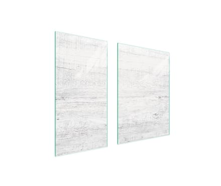 TMK ArtDeko - Snijplank - 75x52 cm - Glas - Houtmotief