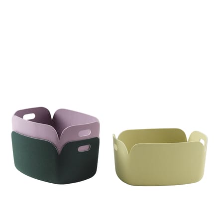 Muuto Restore bewaarmand hoekig - dusty lilac