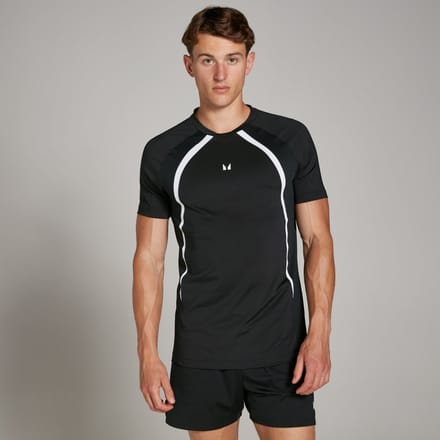 MP Heren Tempo Panel T-Shirt - Zwart - M