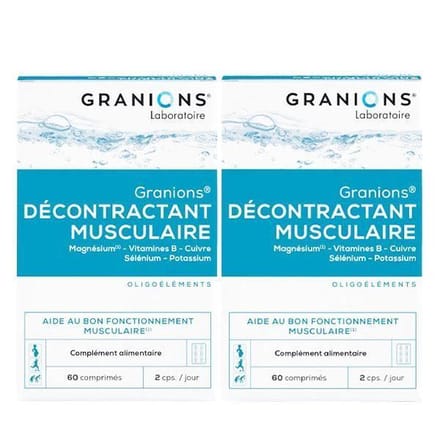 Granions Spierontspanner Set van 2 x 60 tabletten