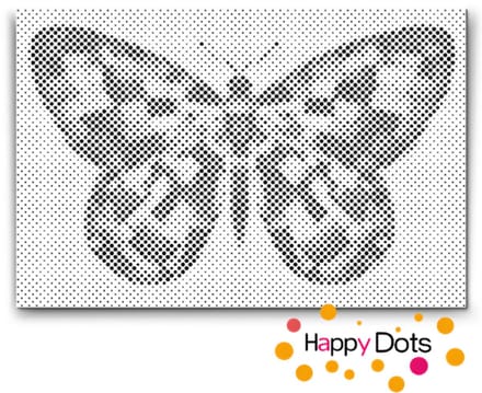 HappyDots DOT Painting Vlinders 16 - 40x60cm