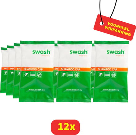 Swash Shampoo Cap Geparfumeerd Oranje - 12 stuks Voordeelverpakking