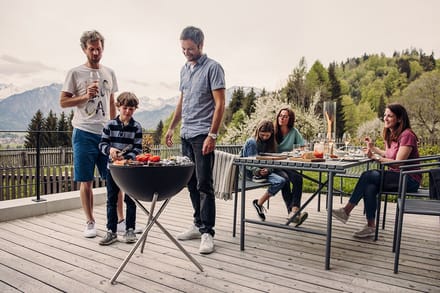 Höfats - BOWL 57 Plancha Grillset hoog - zwart