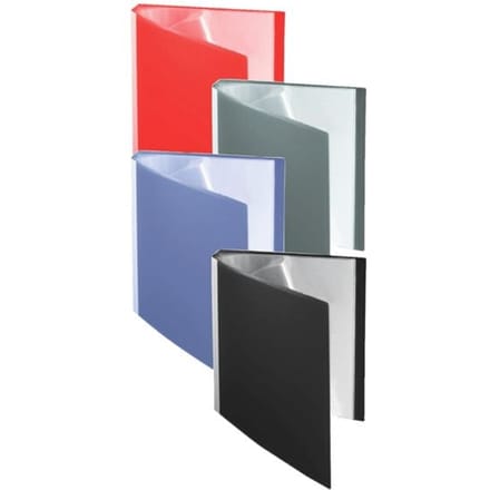 FolderSys presentatiemap, voor A4-formaat, 20 zichtmappen, blauw