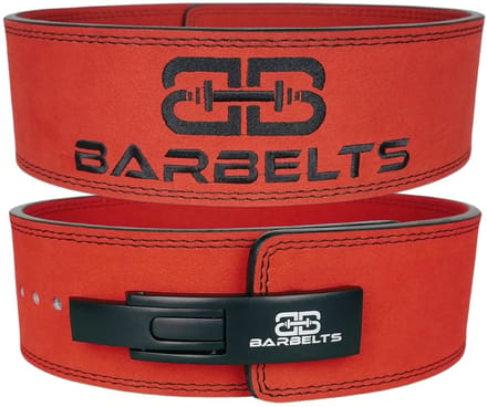 Lever belt 10mm Red - Powerlift riem