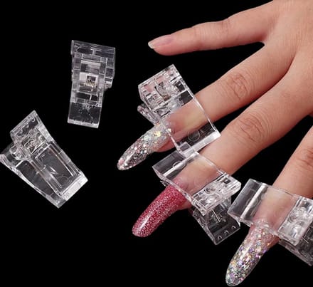 Nagelklem voor polygel - Dual Form Klem - 10 Stuks