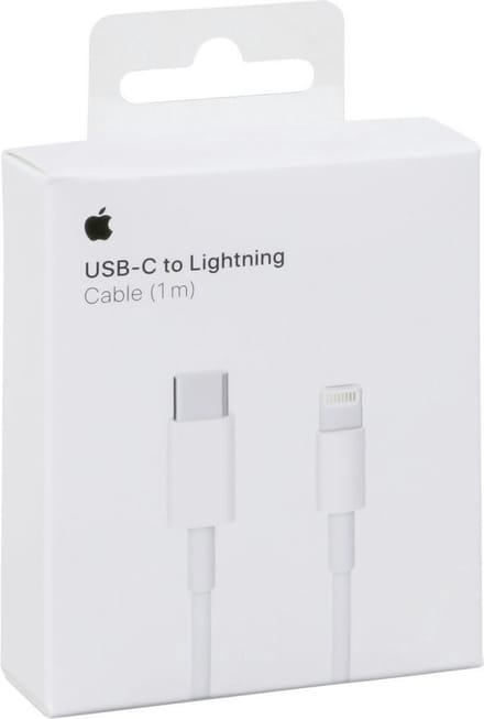 MUQ93ZM/A USB-kabel USB-C stekker, Apple Lightning stekker 1.00 m Wit