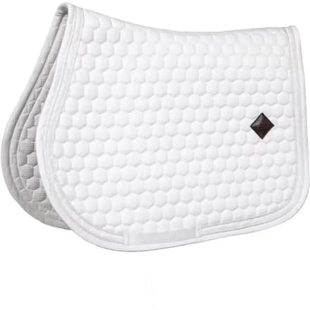Kentucky Horsewear - Zadeldoek glitter band jumping wit/wit