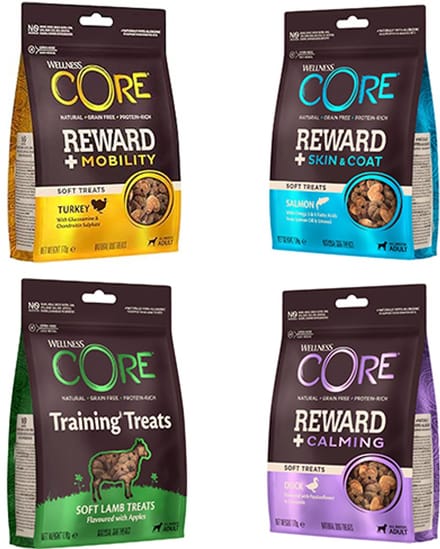 Wellness Core treats snacks 170 gram per 4 zakjes mix