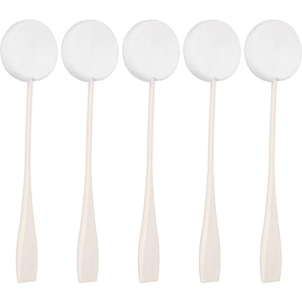 5 stuks Lotion Applicator Lange Handgreep Goede Waterabsorptie Zachte Poederdons voor Thuisgebruik Wit wit