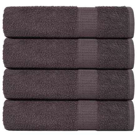 vidaXL - Douchehanddoeken - FROGN - 4 - st - 70x140 - cm - 360 - g/m² - antraciet