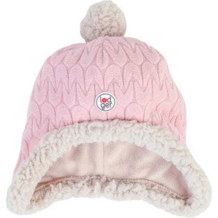 Muts newborn winter 0-3 maanden roze - fleece voering - goede pasvorm