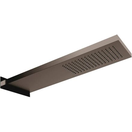 Herzbach DESIGN iX PVD wall-mounted rain shower square 53.7 x 16.5 cm 21.661700.1.40