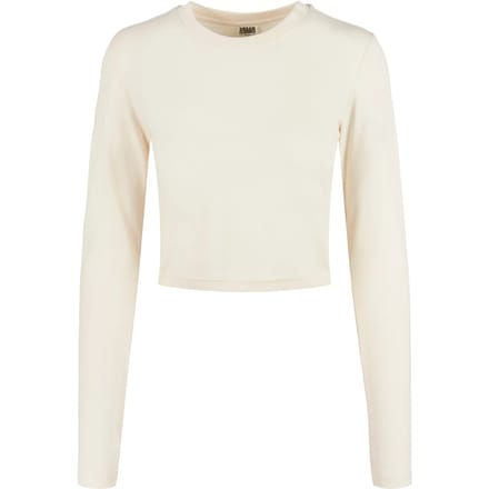Urban Classics - Organic Cropped Longsleeve top - 5XL - Creme