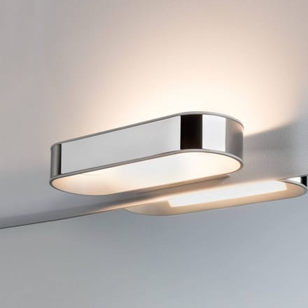 LED-wandlamp Agena IP44 2700K 1200lm 230V 20W dimbaar Chroom, Wit mat
