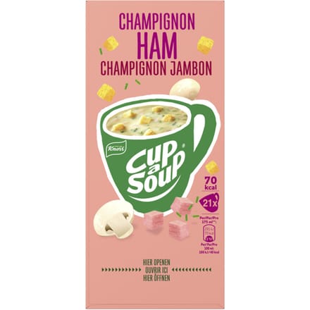 Knorr Cup-a-Soup Champignon Ham 21 x 175 ml