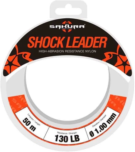 Sakura Shock Leader Monofilament 50 M Wit 0.800 mm