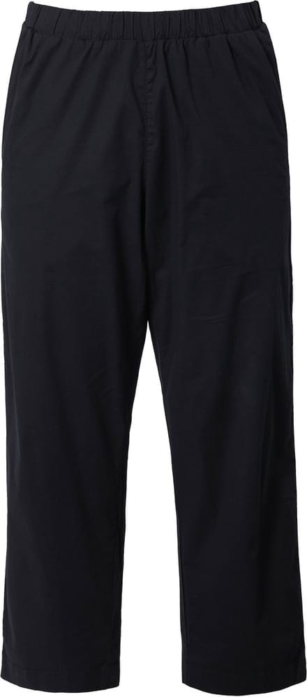 Ulla Popken - Dames - 7/8-chinobroek Ruby elastische tailleband wijde - Zwart - Maat 60
