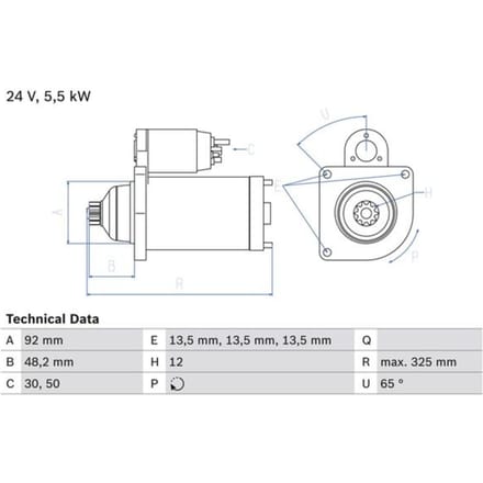 Starter BOSCH 0 986 021 480