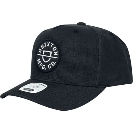 Brixton Cap - CREST C MP SNAPBACK - zwart