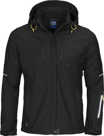 ProJob 3412 DAMES SOFTSHELL JAS 643412 - Zwart - M
