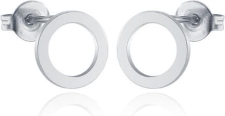 Cilla Jewels oorstekers Edelstaal Open Circle Zilverkleurig