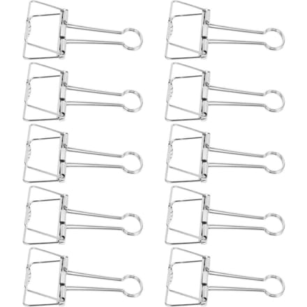 51mm 30pcs Pinces à Reliure Force de Serrage Forte Métal Pinces à Queue Creuse Mini Pinces à Reliure Papier argenté