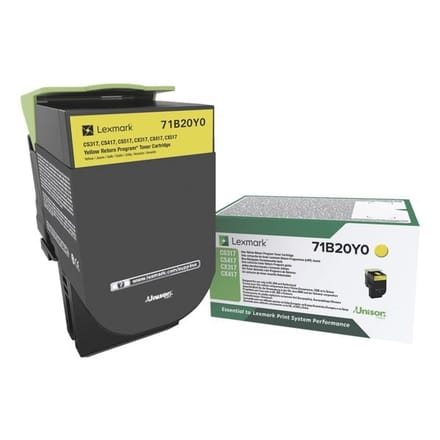 Lexmark 71B20Y0 toner cartridge geel (origineel)