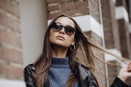 Joboly Cat Eye Zonnebril - Zwart Frame - Paarse Lenskleur - Dames