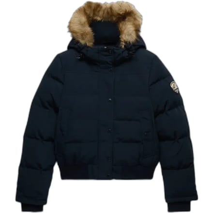 Superdry - Everest Hooded Bomber Jas Slanke Pasvorm - Dames - Gewatteerde jassen