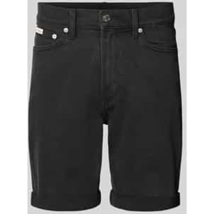 slim fit korte jeans van katoenmix